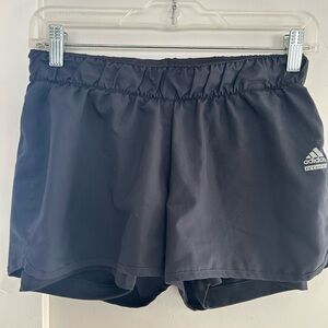 Adidas Women's Black Athletic Running Shorts compression size XS zipper pocket